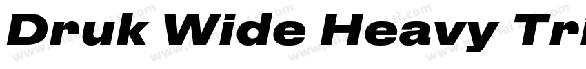 Druk Wide Heavy Trial字体转换